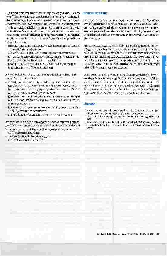 Vorschauseite 4: Ein Zimmer mit FamilienanschlussDie psychiatrische Familienpflege an der Klinik für Psychiatrie und Psychotherapie Merxhausen