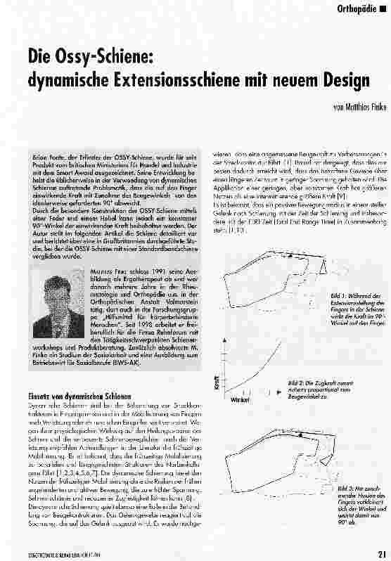 Vorschauseite 1: Die Ossy-Schiene:dynamische Extensionsschiene mit neuem Design