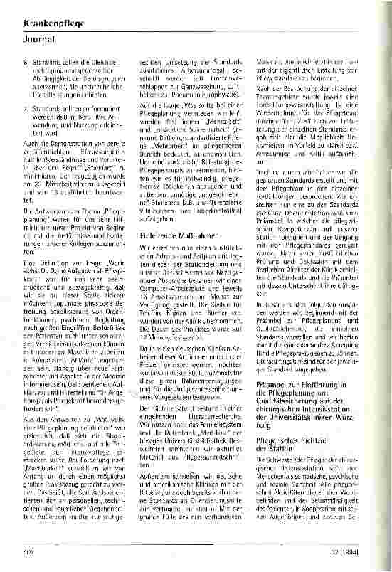 Vorschauseite 3: Praxisbeispiel zur Einführung standardisierter Pflege auf einer chirurgischen Intensivstation