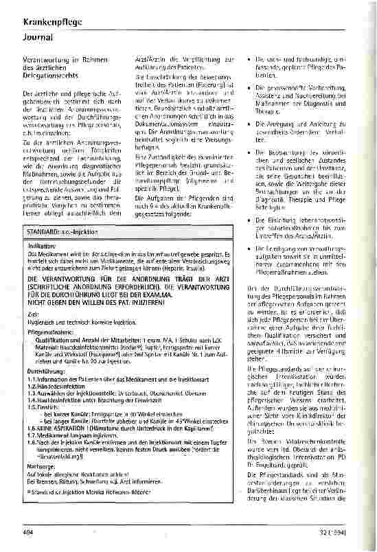 Vorschauseite 5: Praxisbeispiel zur Einführung standardisierter Pflege auf einer chirurgischen Intensivstation