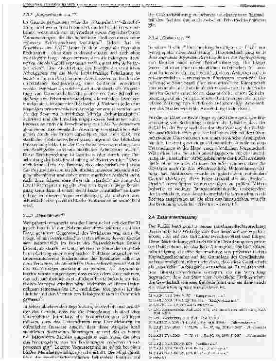Vorschauseite 3: Die horizontale Wirkung von Richtlinien - Auflösung des nationalen Rechts durch den EuGH?