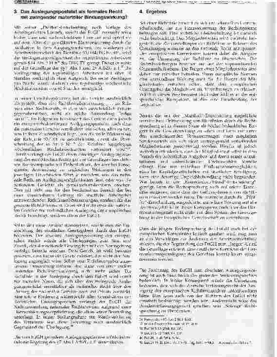 Vorschauseite 4: Die horizontale Wirkung von Richtlinien - Auflösung des nationalen Rechts durch den EuGH?