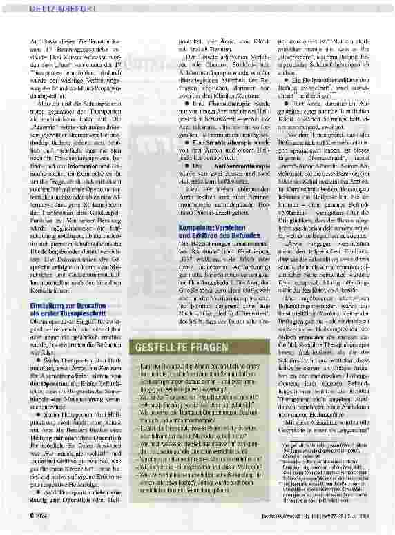 Vorschauseite 2: Fatale Beratung bei Brustkrebs