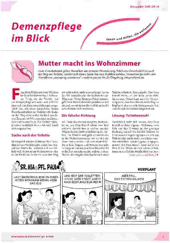 Vorschauseite 1: Mutter macht ins Wohnzimmer