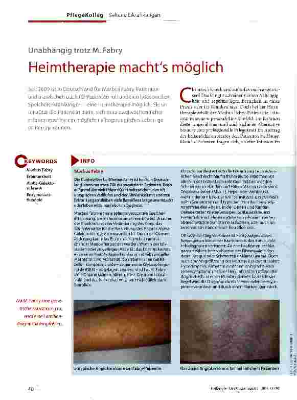 Vorschauseite 1: Heimtherapie macht es möglich