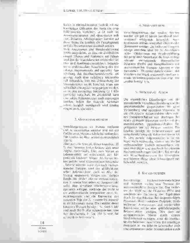 Vorschauseite 2: OPERATIONEN AN DER AORTA UND IHREN ÄSTEN IM HÖHEREN LEBENSALTER