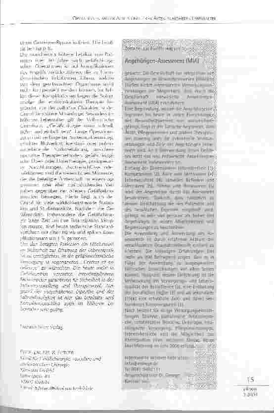 Vorschauseite 3: OPERATIONEN AN DER AORTA UND IHREN ÄSTEN IM HÖHEREN LEBENSALTER