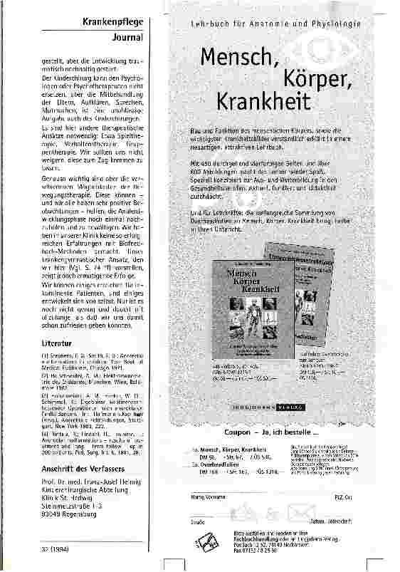 Vorschauseite 4: Therapie der Stuhlinkontinenz im Kindesalter