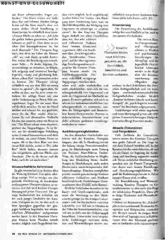 Vorschauseite 4: Wenn Worte allein nicht reichen. Kreative Therapien im Überblick