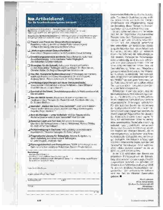 Vorschauseite 4: Von der NASA lernenProaktives Risikomanagement bei medikamentöser Therapie