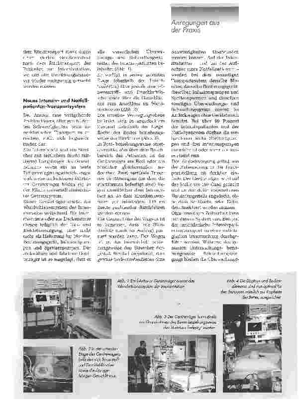 Vorschauseite 2: Der sichere Weg ist das Ziel Innovatives Intensivund Notfallpatienten-Transportsystem sorgt für einen risikoarmen Patiententransport