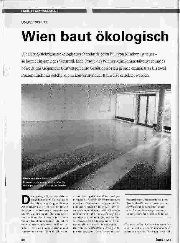 Vorschauseite 1: Wien baut ökologisch