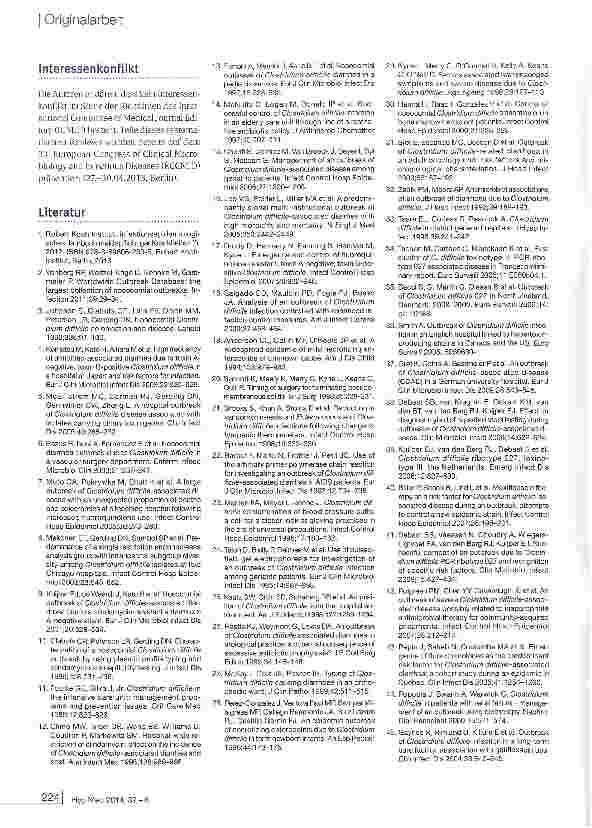 Vorschauseite 5: Nosokomiale Ausbrüche durch Clostridium difficile und Noroviren - Ergebnisse eines systematischen Reviews