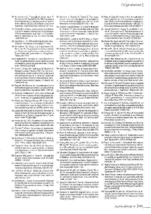 Vorschauseite 6: Nosokomiale Ausbrüche durch Clostridium difficile und Noroviren - Ergebnisse eines systematischen Reviews