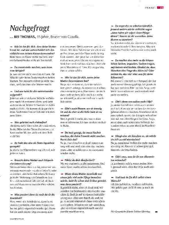 Vorschauseite 5: Krankheit ist eine Familienangelegenheit