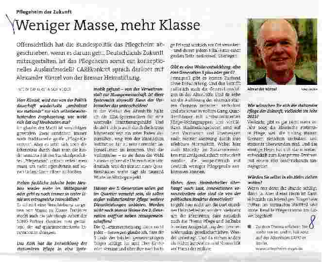 Vorschauseite 1: Weniger Masse, mehr Klasse