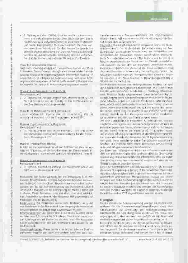 Vorschauseite 6: Evaluation der kombinierten Bottom-upund Top-down-Therapiemethode Ability, Skill and Task Training (ASTT®) bei Kindern mit feinund grobmotorischer Koordinationsstörung und/oder Dy…