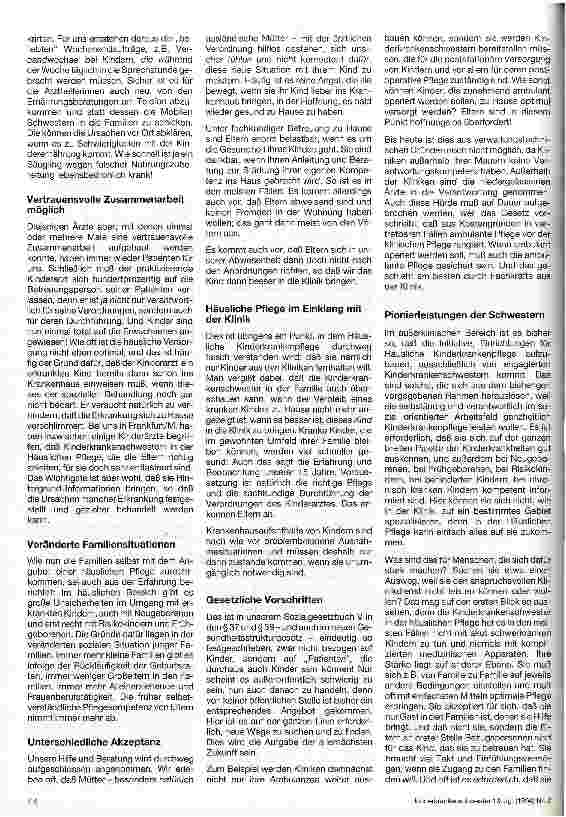Vorschauseite 2: Häusliche Kinderkrankenpflege