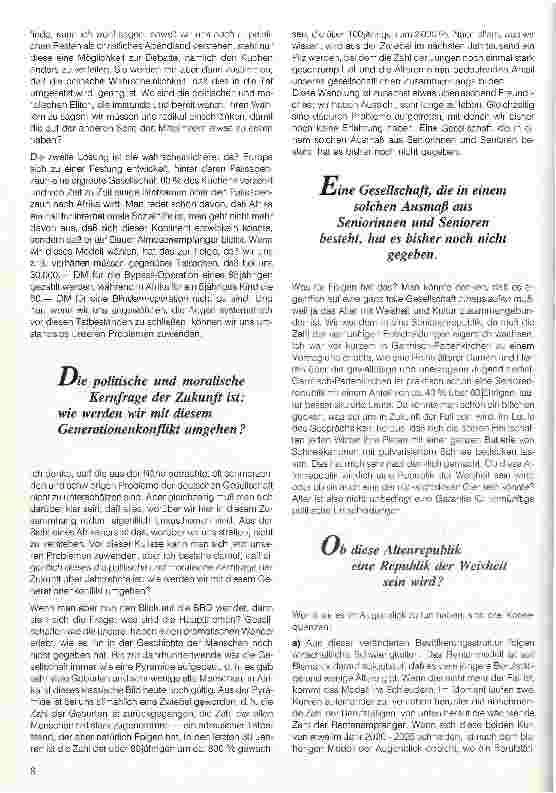 Vorschauseite 2: Der Generationenkonflikt und seine Folgen in der Altenpflege Vortrag v.5.10.93 i.Rahmen d.Fachtagung Kompetenz und Kompetenzen i.d.Altenpfl