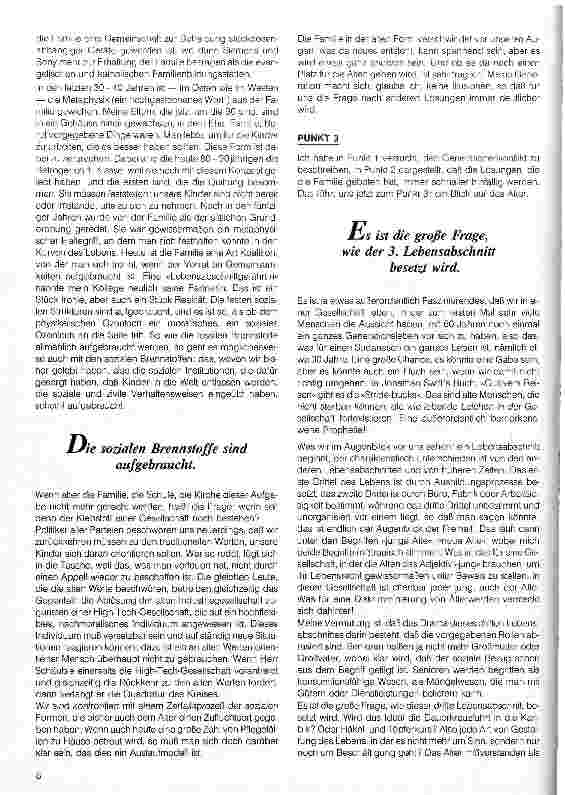 Vorschauseite 4: Der Generationenkonflikt und seine Folgen in der Altenpflege Vortrag v.5.10.93 i.Rahmen d.Fachtagung Kompetenz und Kompetenzen i.d.Altenpfl