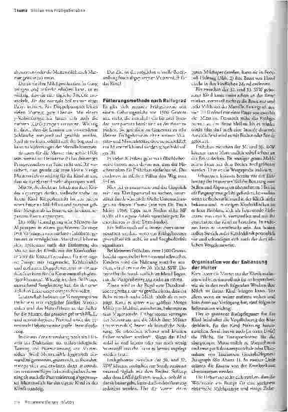 Vorschauseite 3: Ein besonderer Weg: Stillen von Frühgeborenen