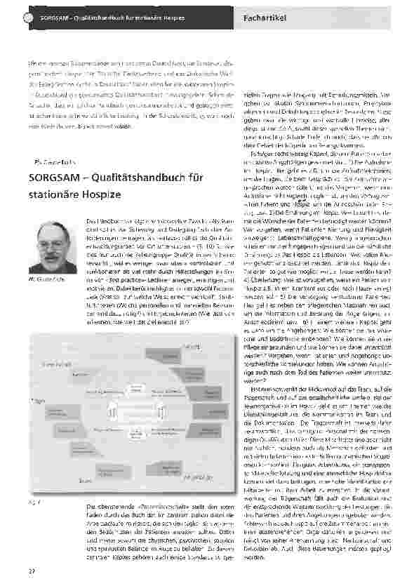 Vorschauseite 1: SORGSAM - Qualitätshandbuch für stationäre Hospize