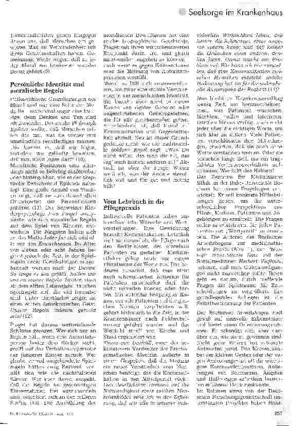 Vorschauseite 2: Dialoge sind das Lebenselement der Moral Plädoyer für offene Kommunikationsstrukturen im Krankenhaus