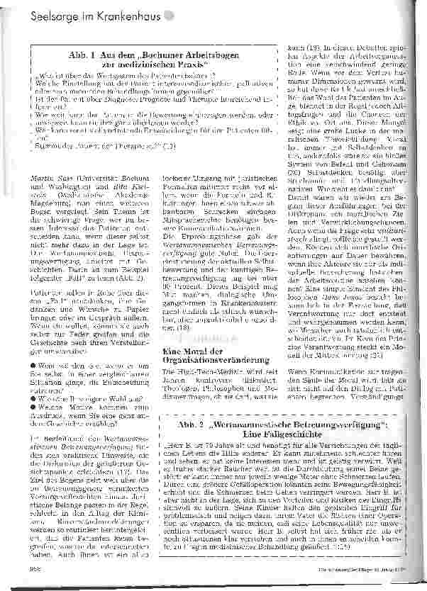 Vorschauseite 3: Dialoge sind das Lebenselement der Moral Plädoyer für offene Kommunikationsstrukturen im Krankenhaus