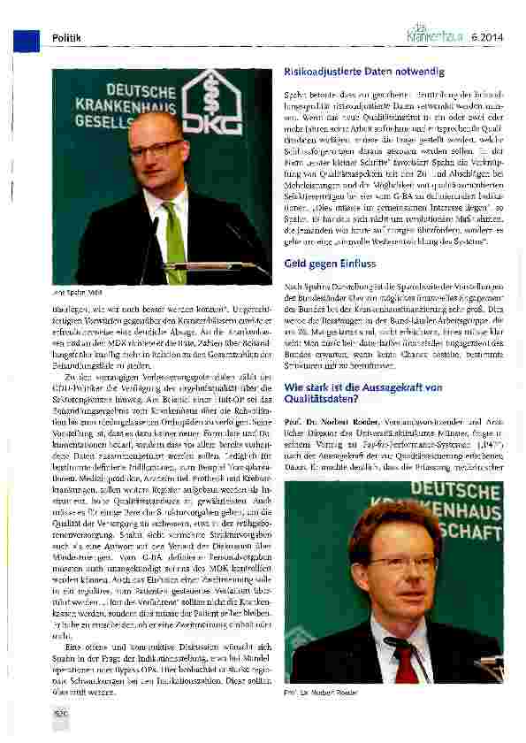 Vorschauseite 5: An der Spitze der Bewegung -DKG-Qualitätstag der