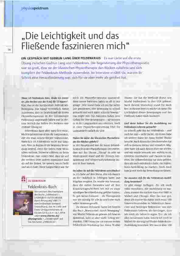 Vorschauseite 1: Die Leichtigkeit und das Fließende faszinieren mich