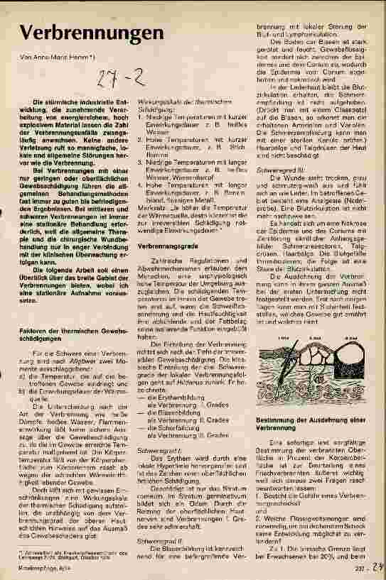Vorschauseite 1: Verbrennungen