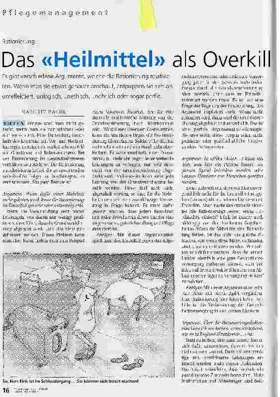 Vorschauseite 1: Das Heilmittel als Overkill