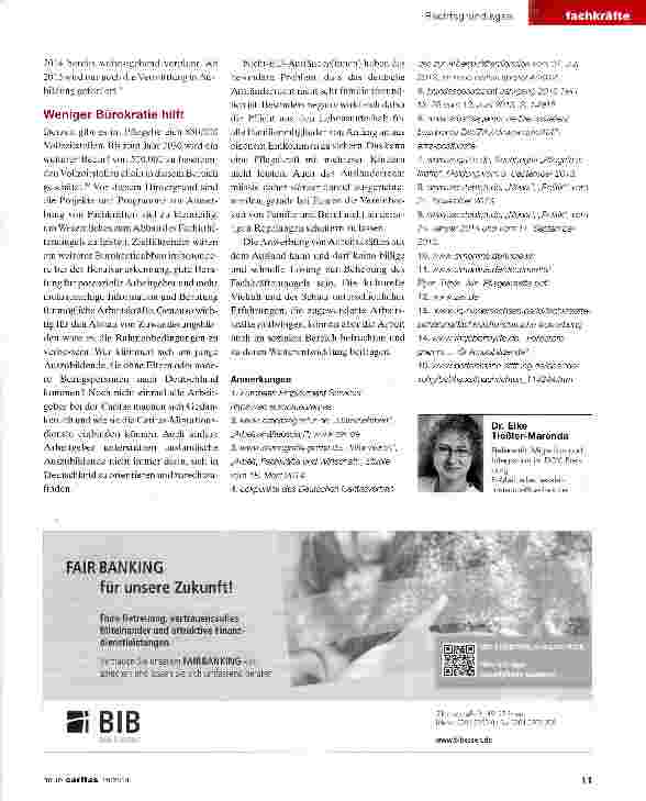 Vorschauseite 3: Pfleger aus Italien, Ingenieure aus China: herzlich willkommen?
