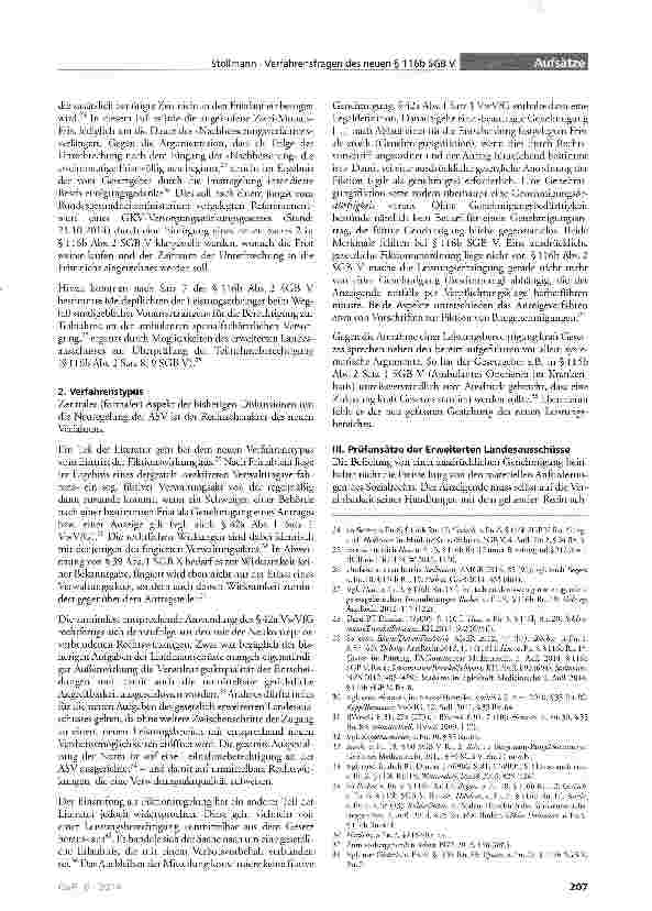 Vorschauseite 4: Verfahrensfragen des neuen § 116b SGB V
