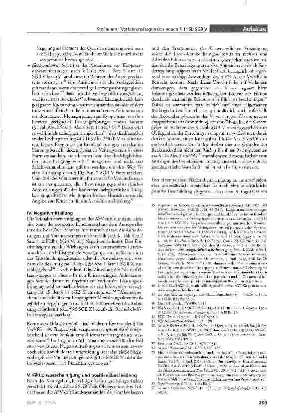 Vorschauseite 6: Verfahrensfragen des neuen § 116b SGB V