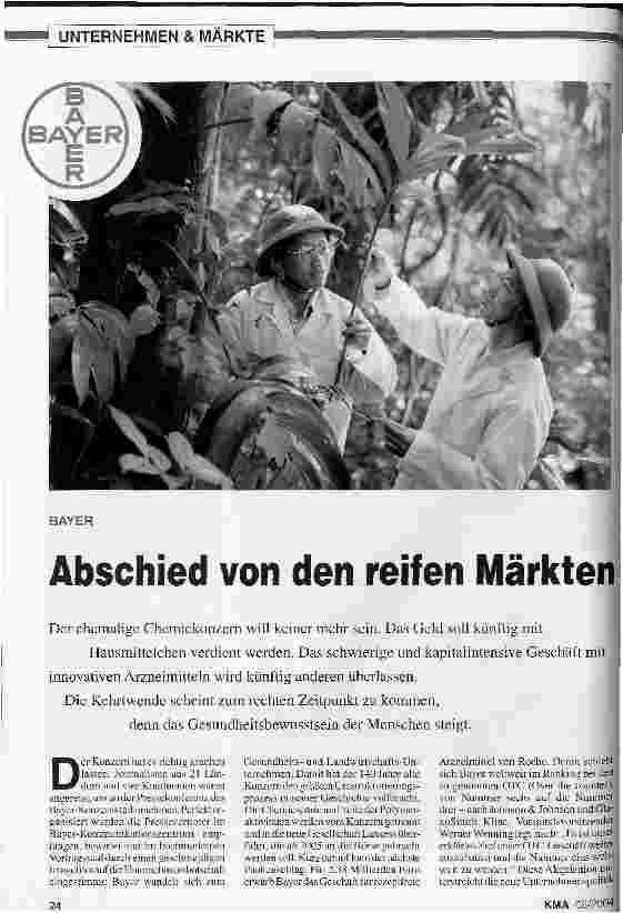 Vorschauseite 1: Abschied von den reifen Märkten