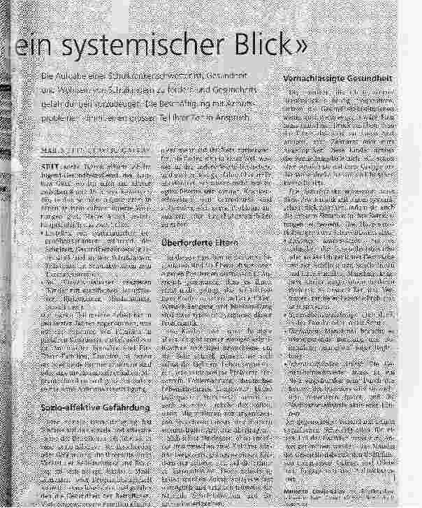 Vorschauseite 1: Nötig ist ein systemischer Blick