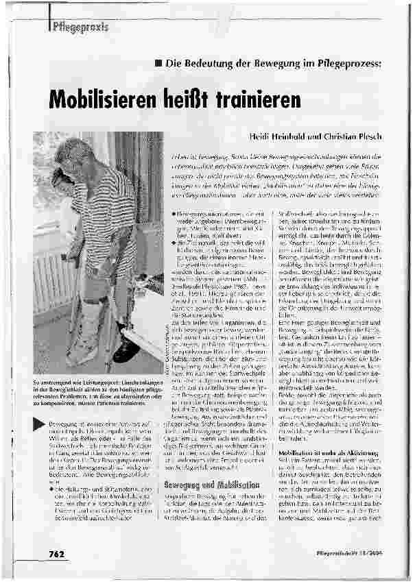 Vorschauseite 1: Mobilisieren heißt trainieren