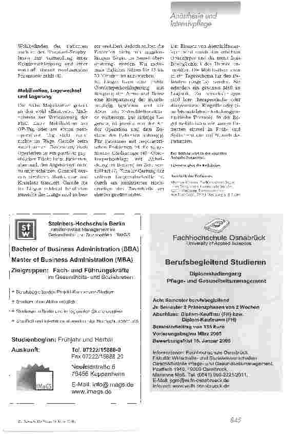 Vorschauseite 5: Postoperatives respirotorisches Management auf der Intensivstation, Teil 1