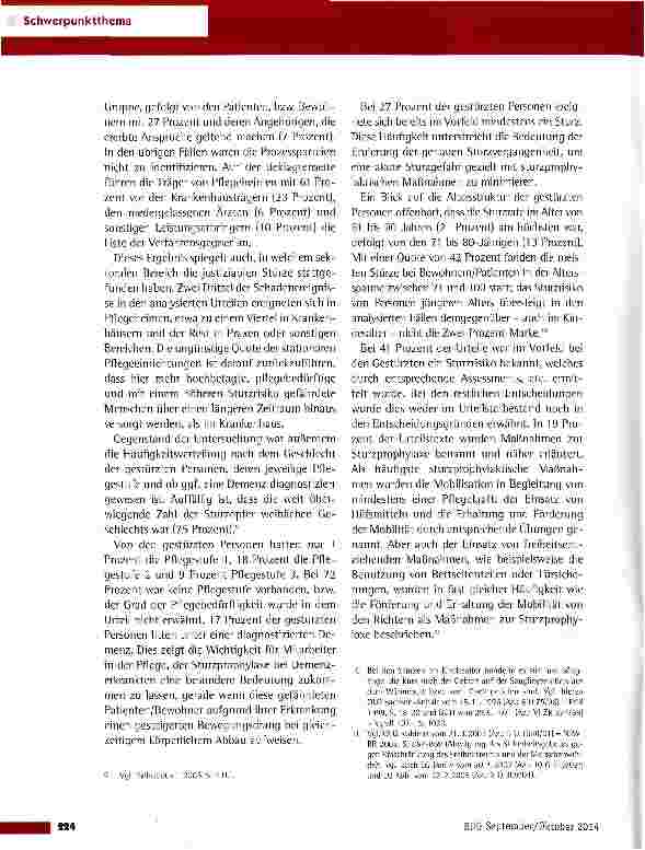 Vorschauseite 3: Schadenereignis „Sturz - Fakten, Konsequenzen und Lösungen