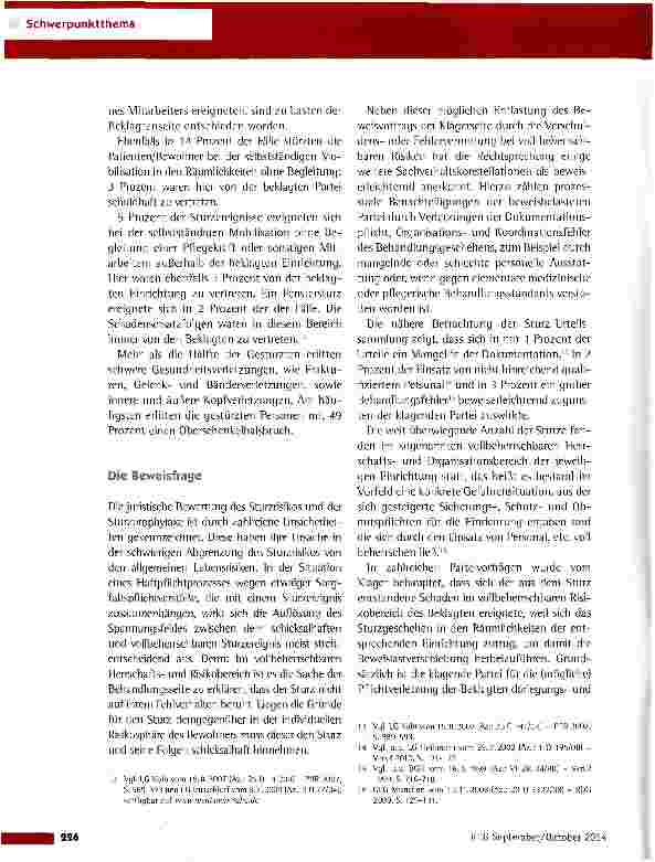 Vorschauseite 5: Schadenereignis „Sturz - Fakten, Konsequenzen und Lösungen