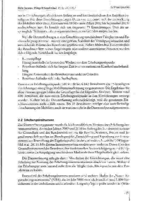 Vorschauseite 3: Die Entwicklung der Mobilität von Heimbewohnern