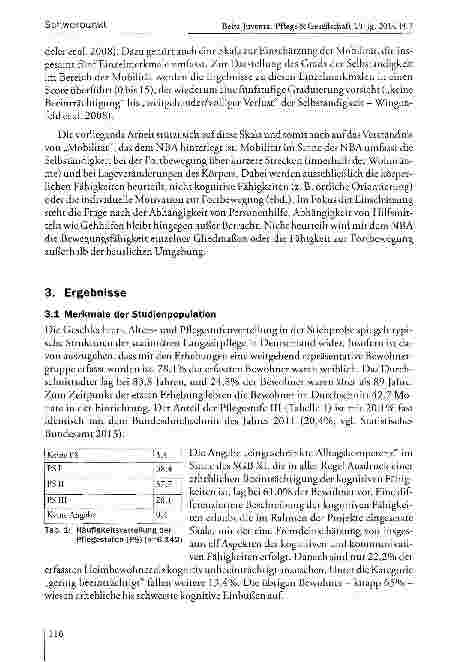 Vorschauseite 4: Die Entwicklung der Mobilität von Heimbewohnern