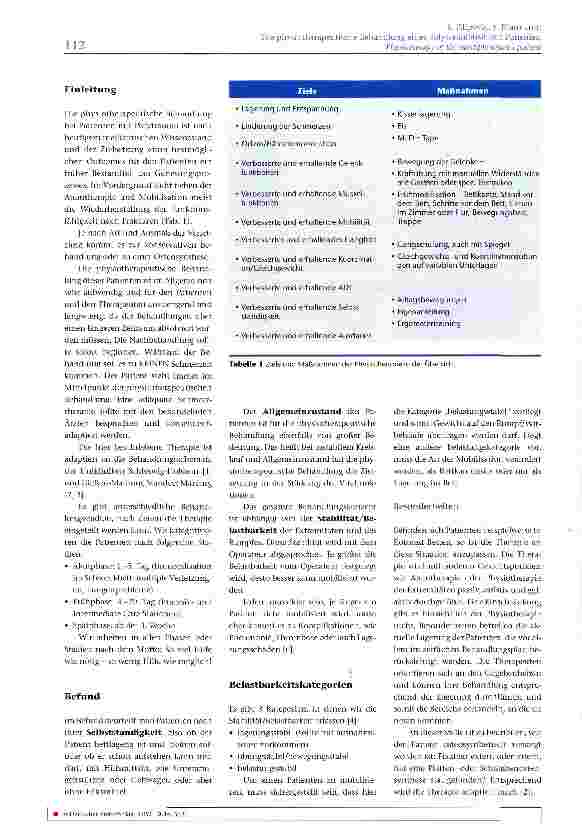 Vorschauseite 2: Die physio-therapeutische Behandlung eines polytraumatisierten Patienten