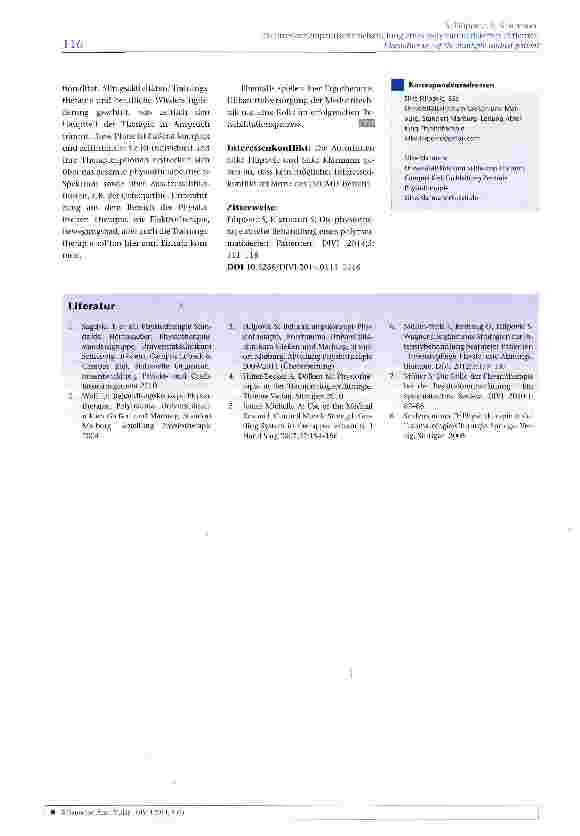 Vorschauseite 6: Die physio-therapeutische Behandlung eines polytraumatisierten Patienten