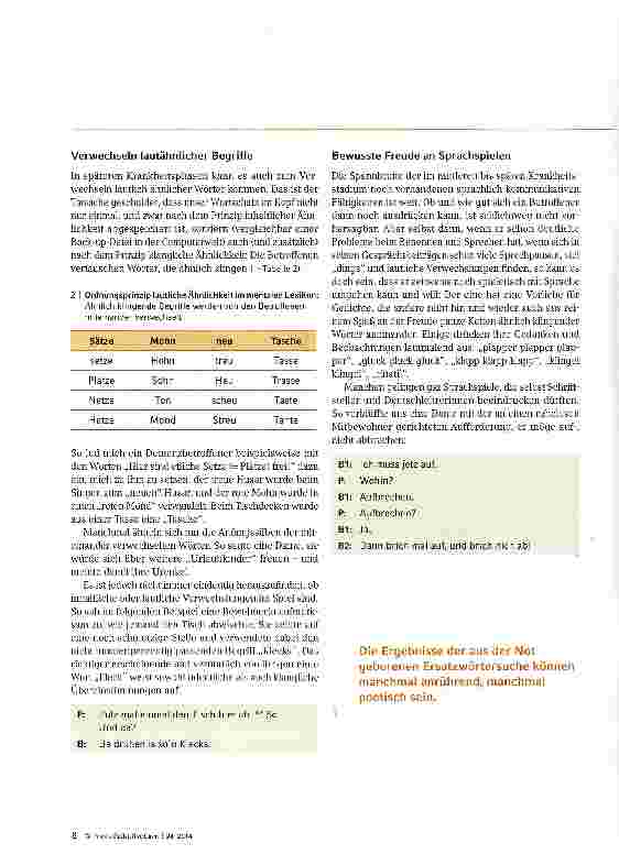 Vorschauseite 6: „Dingsda und Müsliwasser Verbale Kommunikation mit Menschen mit Demenz