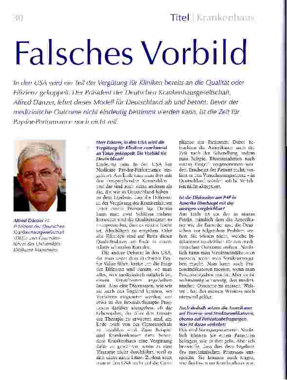 Vorschauseite 1: Falsches Vorbild