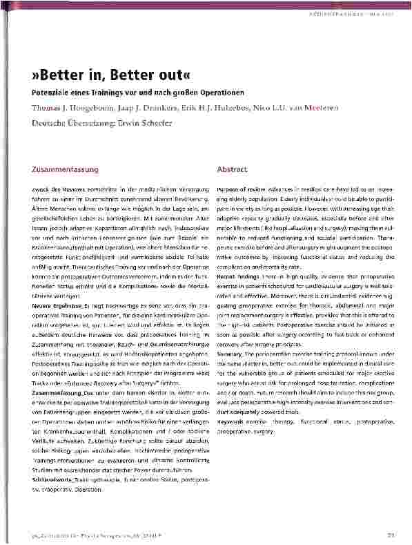 Vorschauseite 1: Better in. Better out