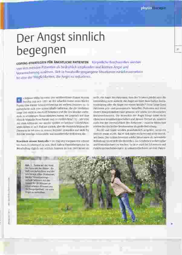 Vorschauseite 1: Der Angst sinnlich begegnen
