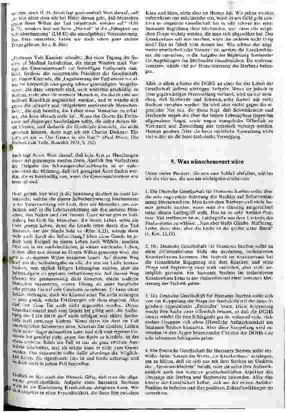 Vorschauseite 4: Die Deutsche Gesellschaft für Humanes Sterben (DGHS) e. V. - und was wir dazu sagen
